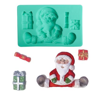 China Viable Customizable Christmas Food Grade Silicone Rubber Chocolate Candy Mold for sale