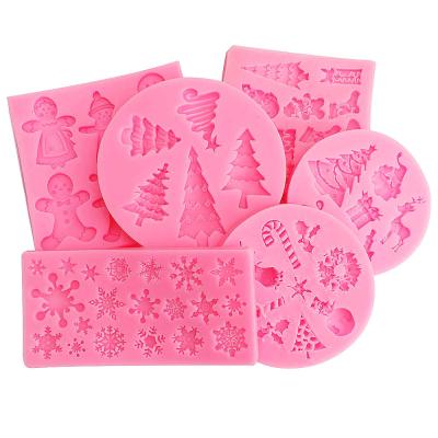 China Sustainable Christmas Food Grade Silicone Rubber Chocolate Candy Mold for sale