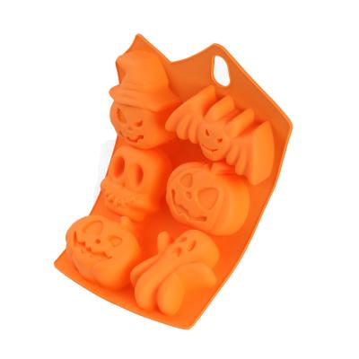 China Viable Customizable Halloween Food Grade Silicone Rubber Chocolate Candy Mold for sale