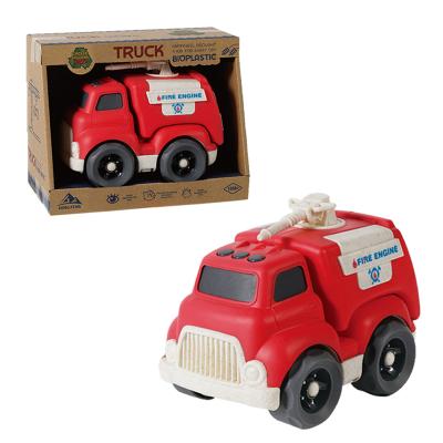 China Cute BPA Free Wheat Straw Plastic Kids Truck Toy Vehicle 18*11*12.5cm for sale