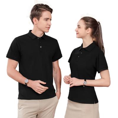 China Customized Unisex Adult Classic Polo T-shirt Anti-pilling Customized Short Sleeve Solid Color Cotton Polo Shirt 100% Soft Cotton for sale