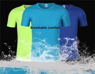 China Anti-wrinkle logo advertising shirt printing popular marathon popular sportswear quick dry t-shirt for sale