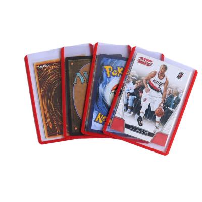 China Clear » Custom Board Game High Quality 3X4 Cards Outer Black Border Protect Rack Sleeves 35Pt Toploader Rigid Plastic Card Brick for sale