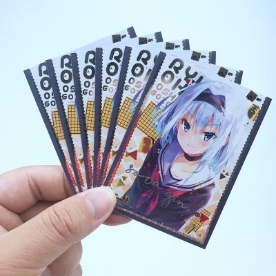 China Wholesale High Quality Custom Design Printed Sports Card Sleeves Standard Size Custom Anime Art Card Sleeves for sale