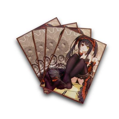 China Wholesale High Quality Manufacturer Design Colorful Printed Game Plastic Card Sleeves Custom Inside Anime Printed Art Card Sleeves for sale