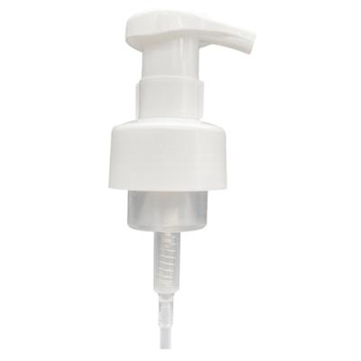 China Non Spill Yuyao 43mm Hand Soap Liquid Fomaer Foaming Plastic Cosmetic Foaming Shampoo Dispenser 40mm Foam Pump for sale