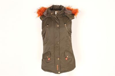 Chine Le gilet occasionnel d'Olive Black Ladies Utility Gilet long a capitonné Gilet sans manche à vendre