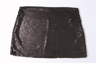 Chine Polyester 100% sexy noir de Mini Skirt de femmes de style de boîte de nuit avec la paillette à vendre