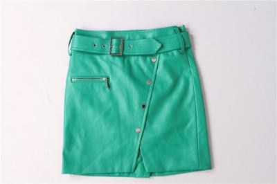 Chine Unité centrale Mini Skirts In Stock de vert d'habillement des jupes des femmes de Stockpapa de mode à vendre