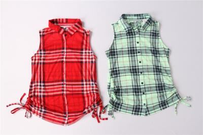 China Ladies High quality Plaid Shirts for sale