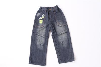 China Dunkle Denim-Kinderjeans keucht Polyester-Jungen-stilvolle Jeans 90% Baumwolle10% zu verkaufen