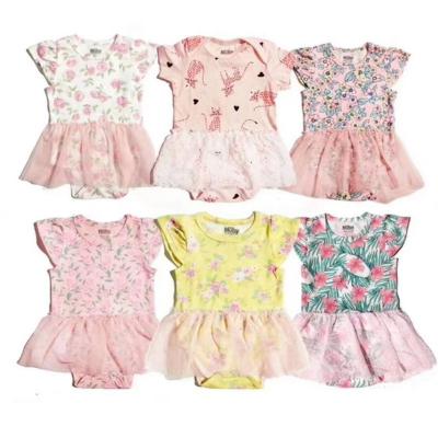 China 100% Cotton Children's Summer Clothes Baby Girls Romper 3-18M size for sale