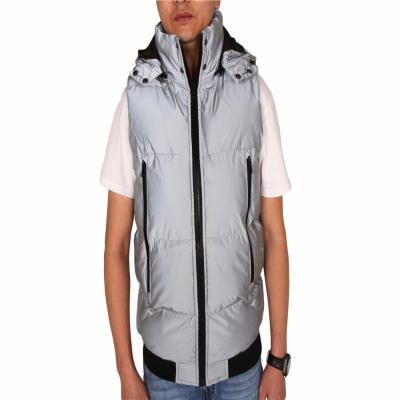 Chine La tirette de YKK empoche Gilet capitonné 100% Shell en nylon de Grey Men à vendre