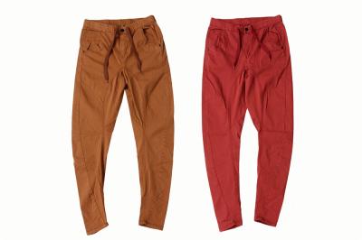 Cina Pantaloni Cuffed casuali delle signore Chino del bordo 	Cotone 2% Elastane di 98% in vendita