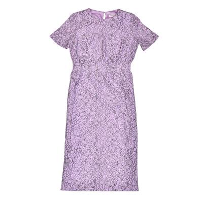 China Concept Club 65% Nylon 35% Cotton Office Ladies Knitted Short Sleeve Dress for sale