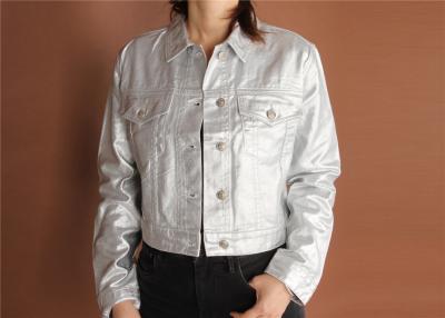 China Stockpapa 100% cotton denim jackets For Women for sale