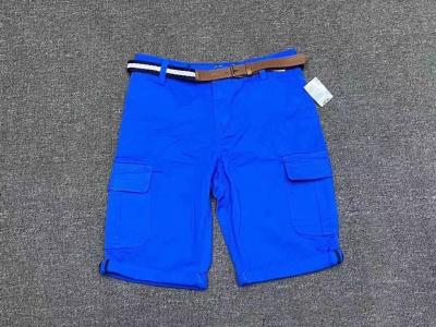 China Summer DK Blue Kids Casual Loose Shorts With Four Pockets for sale