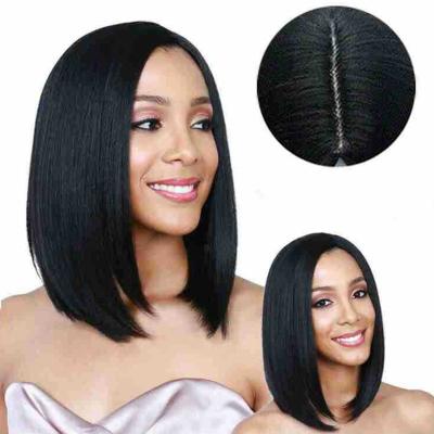 China Hot Dye Cheap Colored Hair Bundles Wholesale Single Straight Hair Wigs Cheap Women Lace Up Short for sale