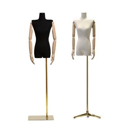 China Other Female Clothing Store Mannequin Window Shelf Display Model Mannequin Half Body Fashion for sale