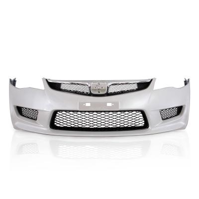 China Factory Car Bumper Accessories For 2006-2011 Civic Body Kits Front Bumper And Middle Grill for sale