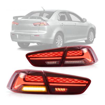 China PC+ABS+PMMA Factory LED Tail Light For 2008-2020 Mitsubishi Lancer Body Kit Fog Lamp Accessories Car Part Sequential Auto Bodykit for sale