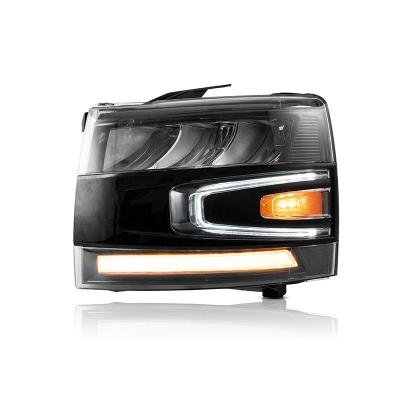 China 2007 Full LED Sequential Car Headlights Turn Signal Light Assembly 2007-2012 2013 Front Lamp 1500 HD 2500HD 3500HD For Chevrolet Silverado for sale