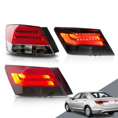 China PC+ABS+PMMA Dynamic Car Turn Signal Tail Light Assembly For 2008-2013 Honda Accord LED Rear Fog Brake Tail Light Lamp Auto Accessories for sale