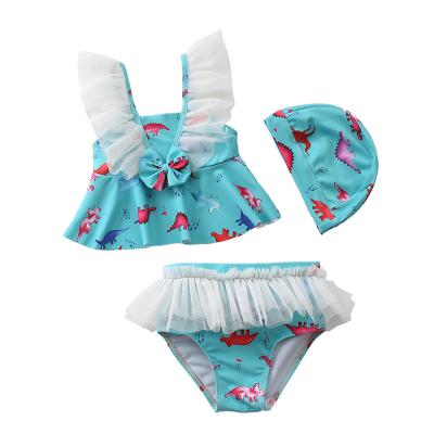 China Girls Antibacterial Swimwear OEM Kids Girls Swimwear 3 Pack Custom Made Small Bikini Ruffles Cute Swimsuit Kid Beachwear for sale