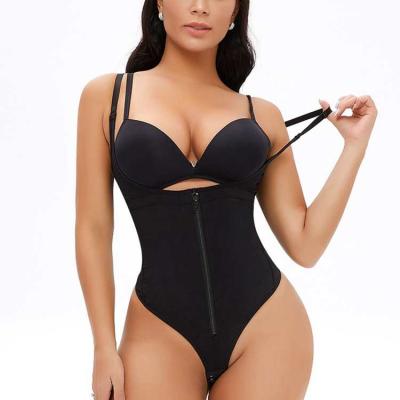 China Antibacterial Bodysuit Shapewear Thong Slimming Underwear Waist Trainer Butt Shaper Women Full Lifter Body Shaper for sale