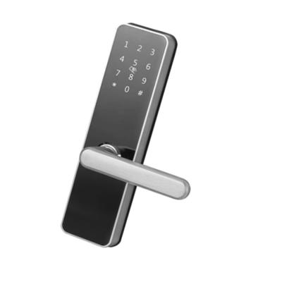 China Smart 304 Stainless Steel Desktop Fingerprint Glass Door Lock Electric Frameless Lock Not Holes for sale