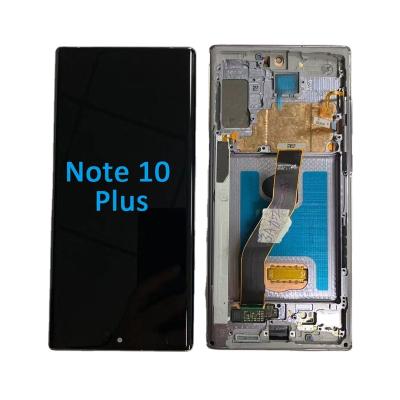 China Original Repair LCD Screen Touch Screen Mobile Phone LCD Display Show With Frame For Samsung Galaxy Note 10 Plus LCD Display Screen Replacement for sale