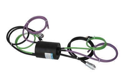 China 100M 1000M 250MHz señal Ethernet anillos de deslizamiento conector eléctrico rotativo conjunto en venta