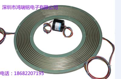 China 300 RPM Pancake Slip Ring 1000M señal Ethernet para horno de cristal elemental en venta