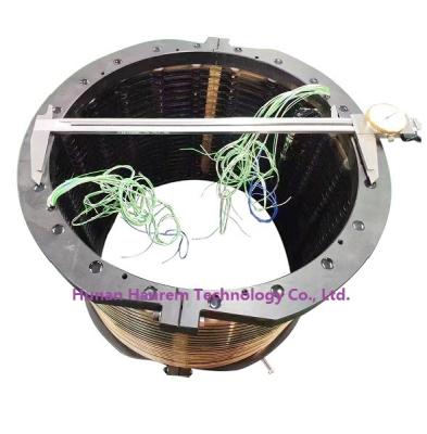 China Door het gat 280 mm Standaard gescheiden slip ring Elektrische motor 18 circuits 600 rpm Te koop