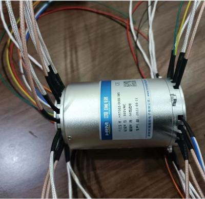 China Compacte grootte Rotary Signal Slip Rings HRT22 1500rpm met 22mm doorboor Te koop