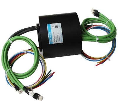 China 15A IP65 100M/1000M Ethernet slip ring 500rpm Rotary Electrical Joint Te koop