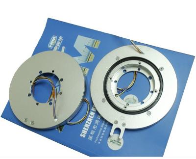 China 8 Circuitos Pancake Slip Ring con dia perforado de 38.1 mm que transmite corriente de 10A en venta