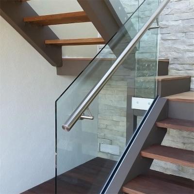 China Modern Customized Balcony Railing Staircase Aluminum U Channel Frameless Glass Balustrade for sale