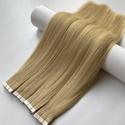 China Wholesale 100% Silky Straight Wave Cuticle Aligned Remy Human Hair Full Tape Hair Extensions for sale