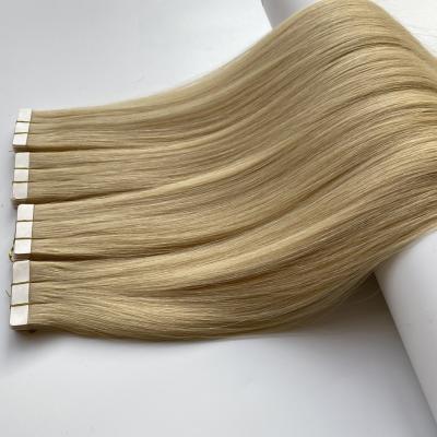 China 4cm*1cm, 4cm*0.8cm, 2cm*1cm Good Quality Double Drawn Tape In Hair Full Wave Silky Straight Virgin Human Hair Tape In Hair Extensions for sale