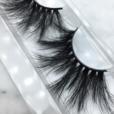 China Wholesale Real Mink Lashes Handmade 3d Mink Eyelashes Long/Thick/Cross Eyelashes Private Label Lash Packaging Box 25mm for sale