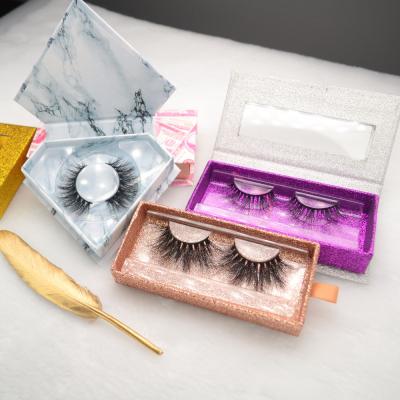 China Full Volume/Wholesale Fluffy Lashes 5d Mink Eyelash 20mm Strip Private Label 100% Real Mink Fur Crisscross Lashes With Own Brand Logo for sale