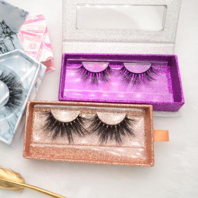 China Full volume/crisscross 5d private label 100% mink lashes Siberian mink eyelashes with lash case diamond package fluffy 3d mink lashes wholesale for sale