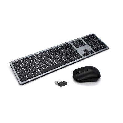 China For Home Office New Style Customized Ergonomic Wireless Keyboard and Mouse Combo 2.4ghz Ultra-thin Slim Standard Mouse for sale