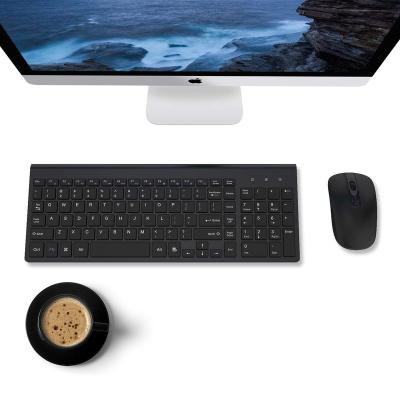 China Ultra Thin White Cute Shenzhen 104 Keys Scissor Switch Desktop Slient Arabic Wireless 2.4G Ultra Thin Keyboard and Mouse Combo For Computer for sale