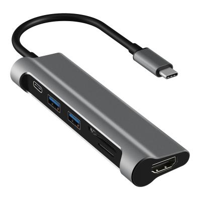 China Charging+Data Transfer+Video Output+card Reader Aluminum Metal Function Adapter USB 3.0 PC 3 Multi Port 4 Port USB Hub for sale