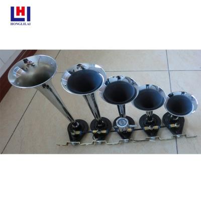 China Auto Spare Part 108-118db Speaker Part 108-118db Electric Car 5 Pipe Copper Air Horn for sale