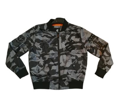 China Men Camouflage Bomber Jacket Breathable Custom Fashionable Baseball Jacket for sale