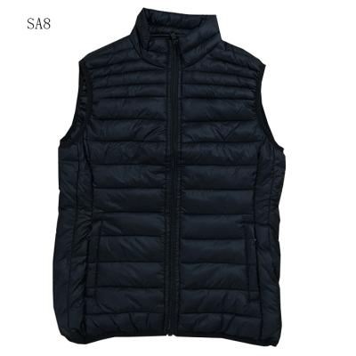 China Breathable Women Padded Winter Slim Fit Down Vest Ladies Padded Nylon Fur Bubble Vest Lady for sale