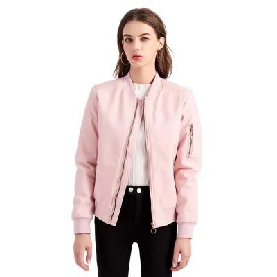 China 2021 Winter New Style Solid Color Women's Jacket Breathable Casual Bomber Jacket for sale